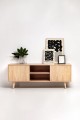 Oak Finish TV Cabinet - Ideal for Offices and Study Rooms