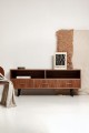 Loft-style industrial TV unit