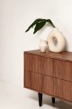 American Walnut Veneer TV Cabinet - Add Natural Charm to Your Space.