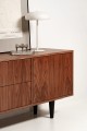 Stylish TV Cabinet with Shelf and Tilt Doors - Functionality in a Modern Edition.