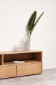 Elegant TV unit with 2 shelves - enhance the style of your living room.