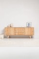 Stylish TV unit in natural oak color - beautiful addition to any living room