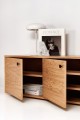 TV unit with storage function in Scandinavian style