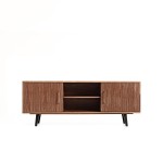 Scandinavian Tv media console walnut "BELL"