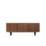 Sideboard TV Unit sliding door 3 drawers walnut "MINT"