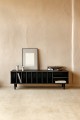 Contemporary record storage cabinet