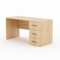 Aster-Schreibtisch mit 3 Schubladen, Furnier Eiche natur