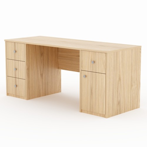 CLOVER desk - a modern desk with 4 drawers and built-in storage