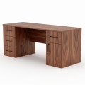 CLOVER – modern desk, American walnut veneer