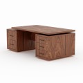 ORCHID – elegant executive desk with drawers – Walnut veneer