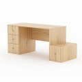 COSMOS – modern desk with drawers, natural oak veneer