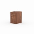 LUPIN – Premium Rollcontainer für den Schreibtisch, Nussbaumfurnier