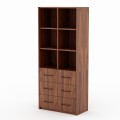 VIOLET – premium shelving unit with drawers, walnut veneer