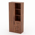 HIBISCUS Regal mit Ordnerfächern, Schubladen und Schränken – Nussbaum Furnier