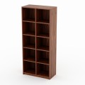 GENTIAN – open shelving unit for the living room and office, walnut veneer