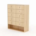 JASMINE Kommode – eine elegante Kommode mit Schubladen und offener Nische | Natur-Eiche-Furnier