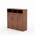 BEGONIA highboard – an elegant cabinet with open compartments and drawers | Walnut veneer