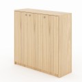 LOBELIA – luxuriöses 3-türiges Sideboard, Natur-Eiche-Furnier