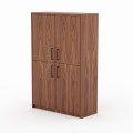 PEONY – highboard for the living room and home office, walnut veneer