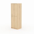 Eleganter Hochschrank SNOWDROP Eiche Naturfurnier