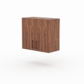 CALLA - Bookcase extension with doors Walnut veneer