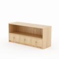 DAPHNE Low-profile Sideboard, Natural Oak Veneer