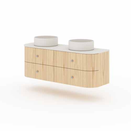 GLORIOSA - luxury bathroom vanity unit for double basins
