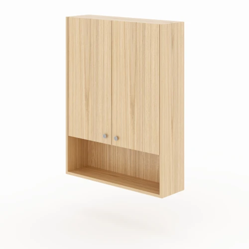 YARROW - modern wall-mounted bathroom cabinet with open niche