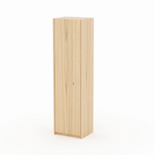 CLEMATIS - wąska szafa na ubrania premium z drążkiem i dolną półką