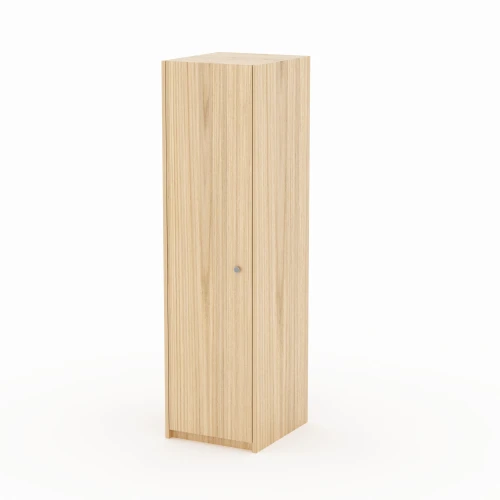 CLEMATIS - wąska szafa na ubrania premium z drążkiem i dolną półką